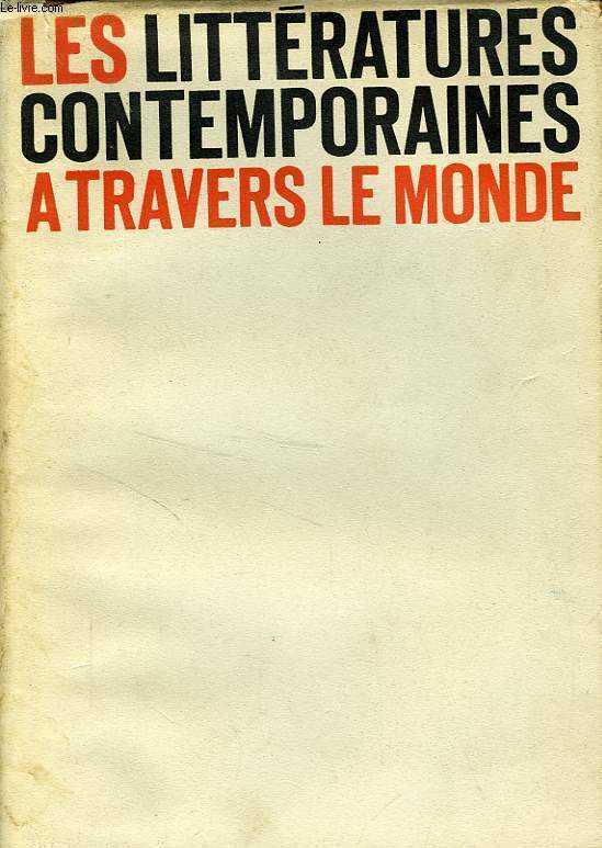 LES LITTERATURES CONTEMPORAINES A TRAVERS LE MONDE