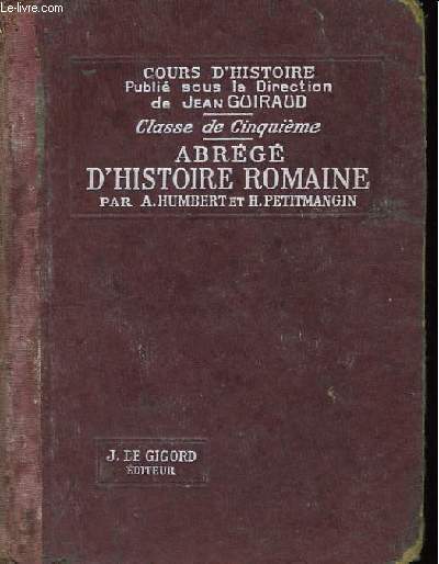 Abrg d'Histoire Romaine.