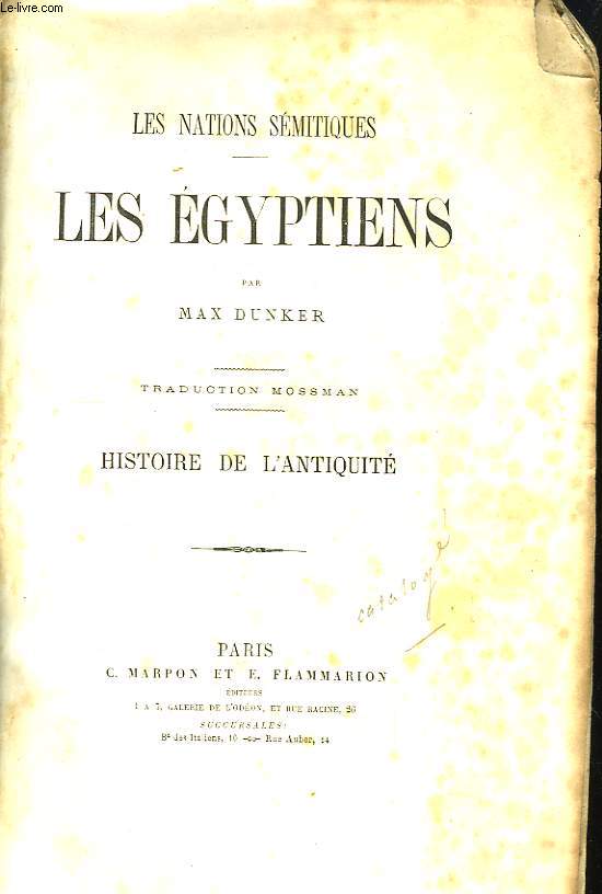 Les Nations Smitiques. Les Egyptiens.
