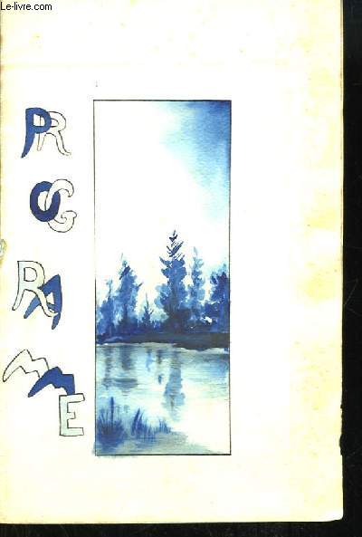 Programme de la soire musicale  la Salle des Ftes de l'Immacule Conception, de Pau, le 20 fvrier 1918