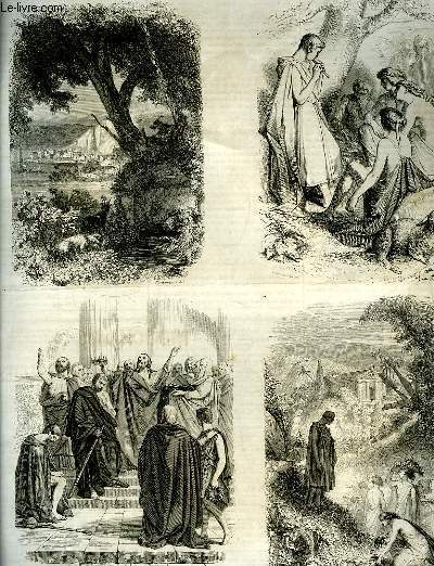 Le Charivari N160 et 161 - 9me anne. Vignettes du Tlmaque illustr, par Tony Johannot, E. Signol, E. Seguin, Marckl, Franais, Marville et Daubigny - Un Arrt de Btes