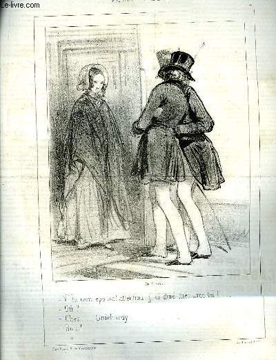 Le Charivari N202 - 9me anne. Paris le Soir n4, par Gavarni - Guignol ...