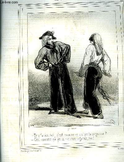 Le Charivari N228 - 9me anne. Les Dbardeurs N26, par Gavarni.