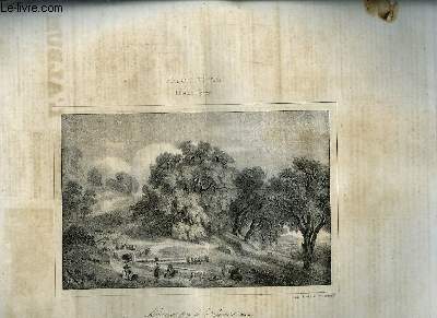Le Charivari N233 - 9me anne. Salon de 1840 - Abreuvoir prs de la Cervara (Italie), par Edouard Hostein