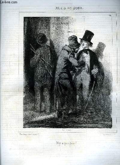 Le Charivari N261 - 9me anne. Paris Le Soir N10, par Gavarni.