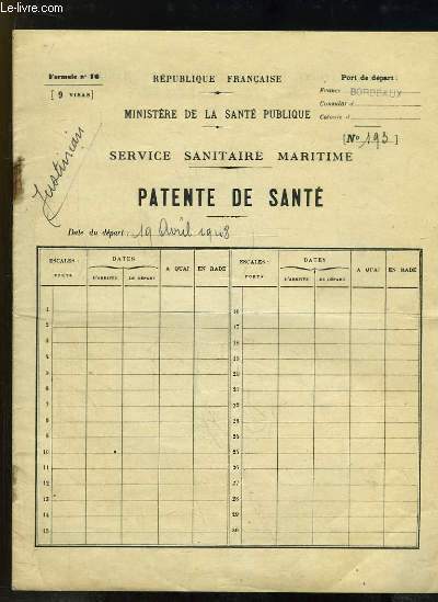 Patente de Sant N193