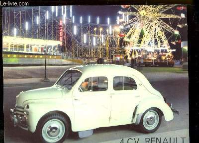 1 photographie en couleurs, d'une 4 CV Renault.