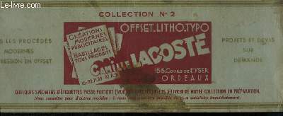 Collection N2 de crations modernes publicitaires, habillages tous produits. Catalogue de modles dposs d'tiquettes passe-partout.
