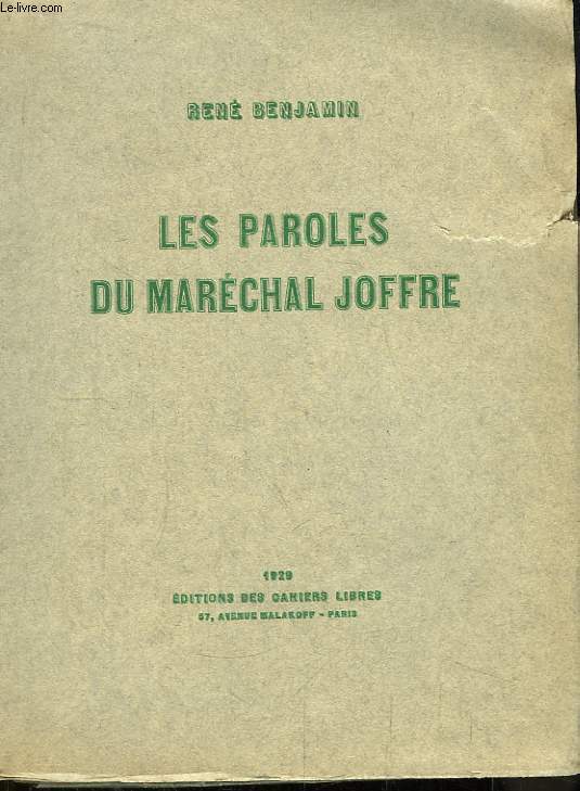 Les Paroles du Marchal Joffre