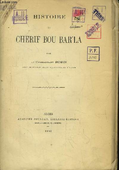 Histoire du Cherif Bou Bar'La
