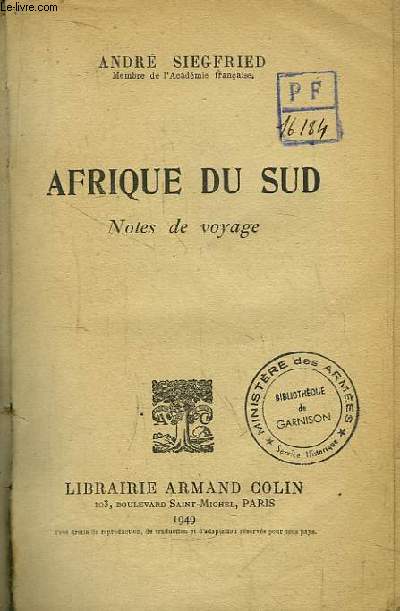 Afrique du Sud. Notes de voyage.