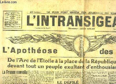 L'Intransigeant n14244 - 40e anne : L'Apothose des Vainqueurs