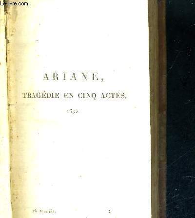 ARIANE, TRAGEDIE EN CINQ ACTES