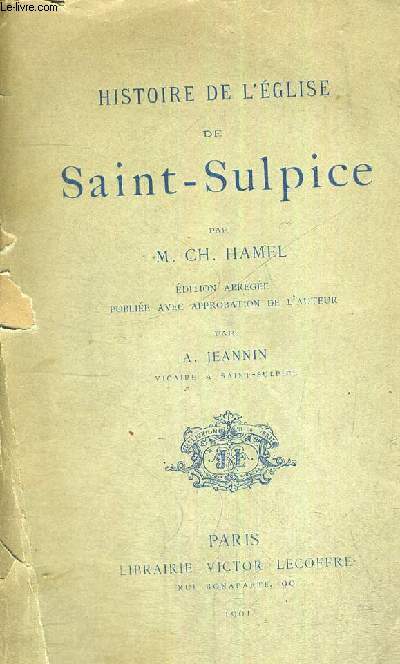 HISTOIRE DE L'EGLISE DE SAINT-SULPICE