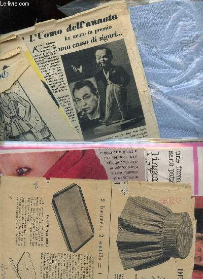 1 LOT DE DOCUMENTS  -  TRICOT - COUTURE - BRODERIE