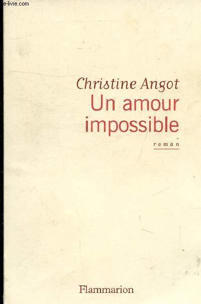 UN AMOUR IMPOSSIBLE - ROMAN.