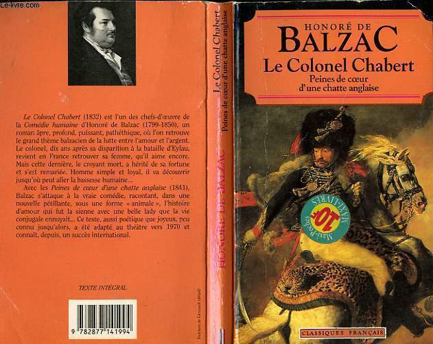 LE COLONEL CHABERT PEINE DE COEUR D'UNE CHATTE ANGLAISE