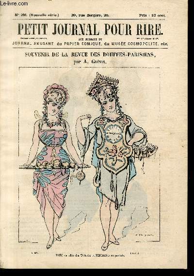Petit journal pour rire N298 nouvelle srie, Souvenir de la rue des Bouffes-Parisiens par Grvin.