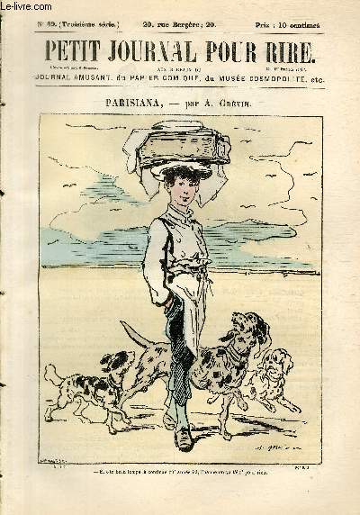 Petit journal pour rire N89 de la 3 srie, Parisiana par Grvin.