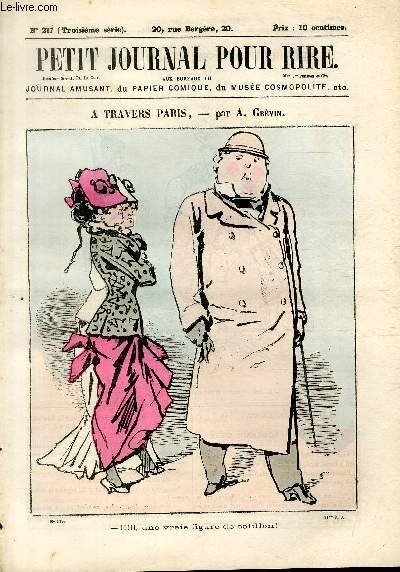 Petit journal pour rire N217 de la 3 srie, A travers Paris par Grvin.