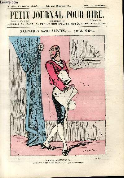 Petit journal pour rire N222 de la 3 srie, Fantaisies naturalistes par Grvin.