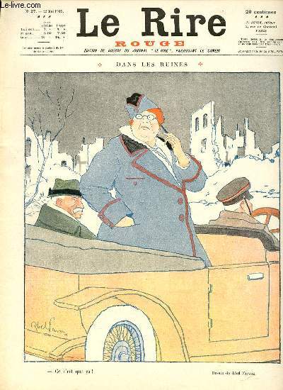 Le rire, N027 de la 3 srie - rouge - Dans les ruines.