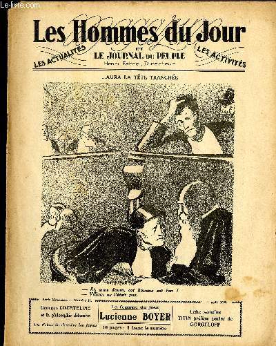 LES HOMMES DU JOUR, Premire srie magazine N17. LUCIENNE BOYER.