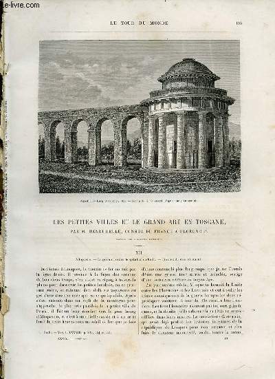 LE TOUR DU MONDE, NOUVEAU JOURNAL DES VOYAGES - LES PETITES VILLES ET LE GRAND ART EN TOSCANE, PAR M.HENRI BELLE, CONSUL DE FRANCE A FLORENCE, SUITE ET FIN.