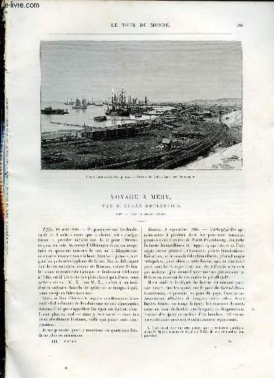 LE TOUR DU MONDE, NOUVEAU JOURNAL DES VOYAGES - VOYAGE A MERV, PAR M.EDGAR BOULANGER.