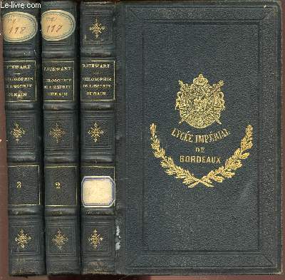 ELEMENTS DE LA PHILOSOPHIE DE L'ESPRIT HUMAIN EN 3 TOMES.