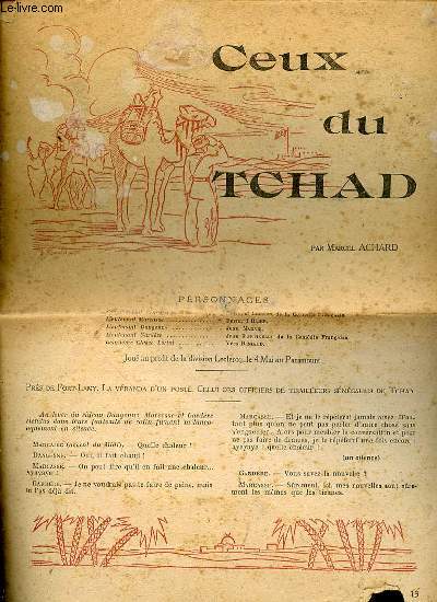 CEUX DU TCHAD - MADE IN LONDON DE LUCIEN FARNOUX-REYNAUD.